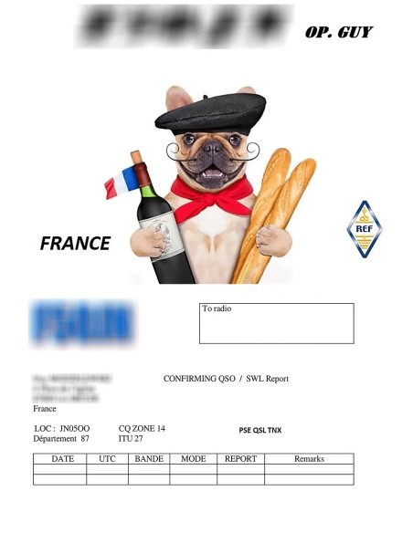 Online design QSL HTF