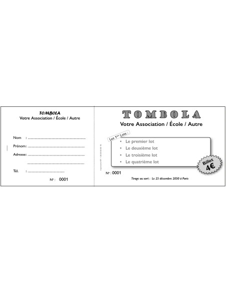 ticket tombola simple HTF