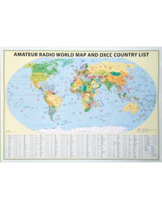 World Prefix Map for radio amateurs