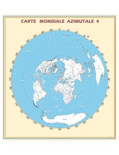 World Azimuth Map with prefixes Ver.4 HTF