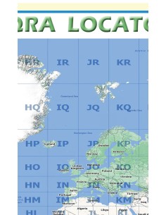Carte Mondiale Politque Maidenhead Locators - HTF 2