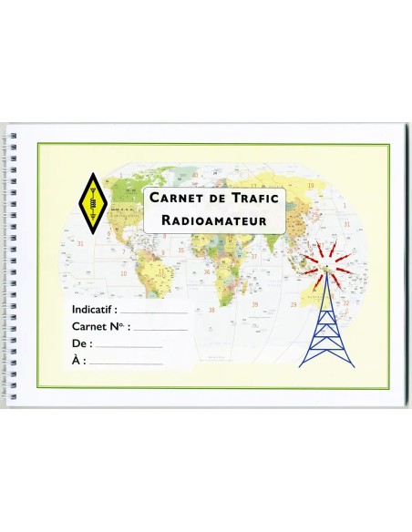Carnet de Trafic A4 pour radioamateurs