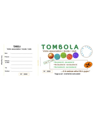 Ticket tombola - Basket - HTF