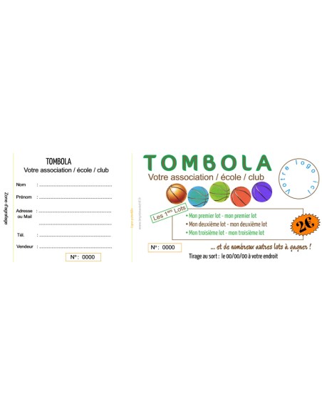 Ticket tombola - Basket - HTF