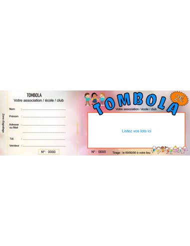 Ticket tombola Kermesse 2 - HTF