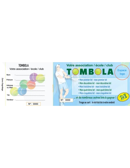 Ticket Tombola Tennis logo  HTF