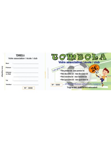 Ticket Tombola Foot 2 - HTF