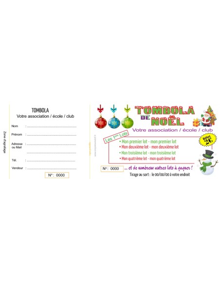 Ticket Tombola Noël HTF