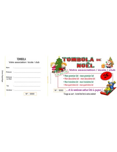 Ticket tombola Noël 2 - HTF