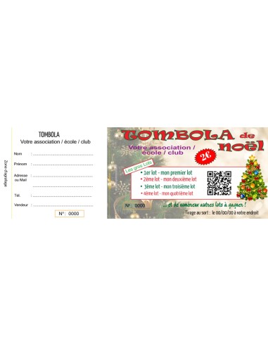 Ticket tombola Noël 3 - HTF