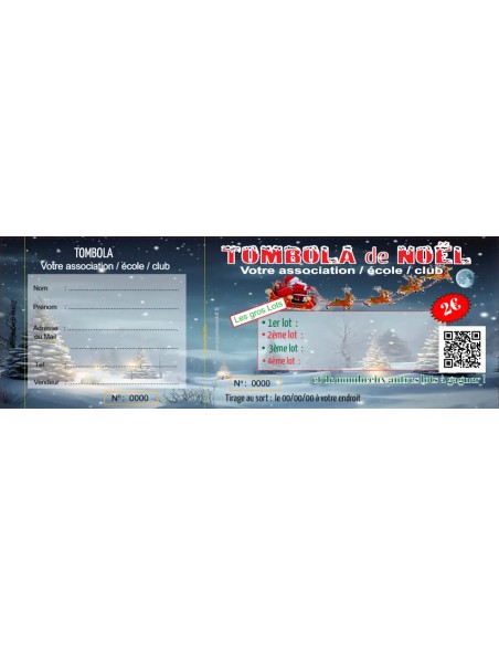 Ticket tombola Noël 3 - HTF