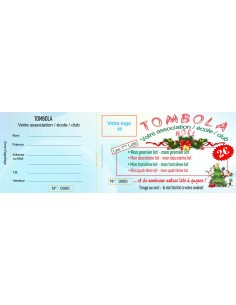 Ticket tombola Noël with logo - HTF