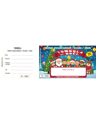 Ticket tombola Noël 8 - HTF