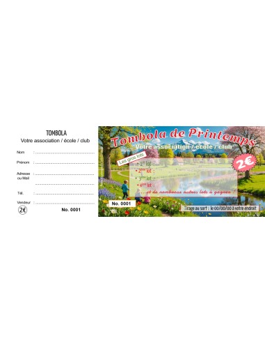 Ticket Tombola de Printemps 2 - HTF