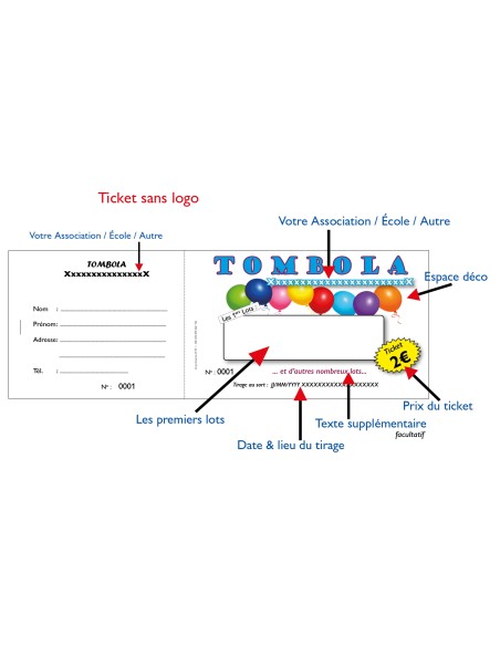 Ticket de tombola sans logo HTF