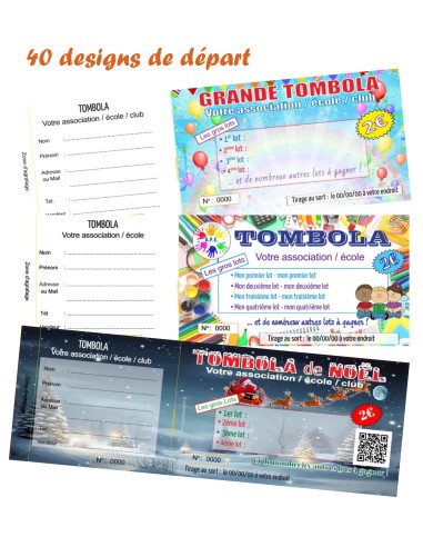 Design online raffle tickets - HTF