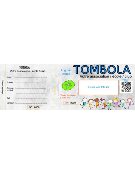 Ticket tombola Kermesse - HTF