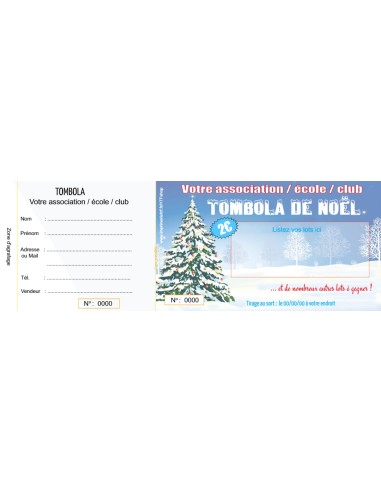 Ticket tombola Noël 8 - HTF