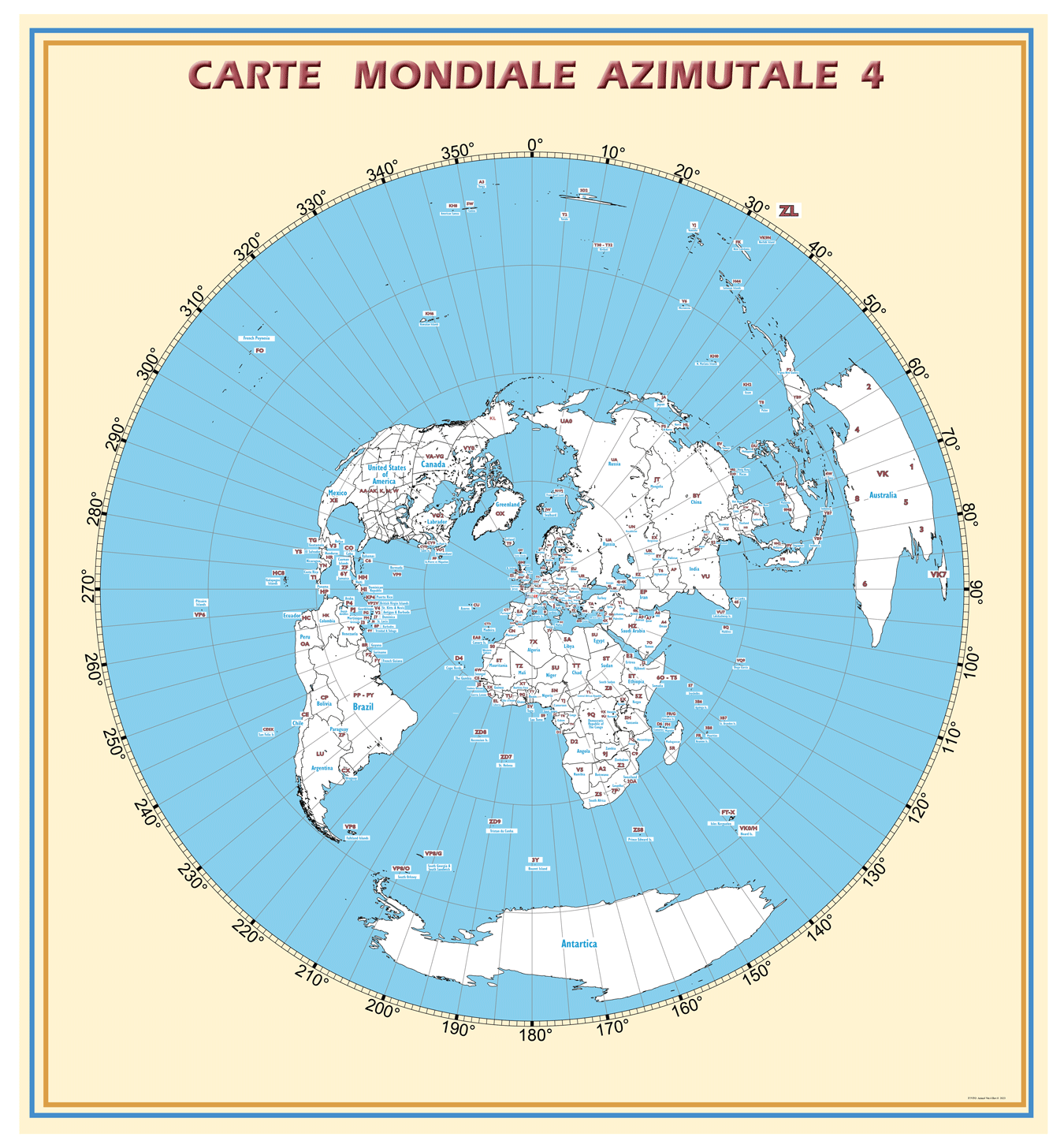 Azimuth World Map Version 4